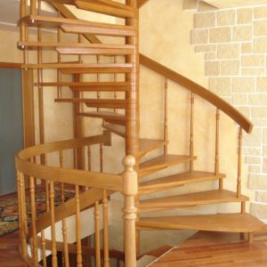 деревянная лестница на больцах17